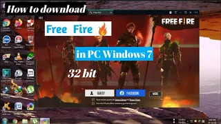 How to download Free Fire in pc windows 7  32 bit
