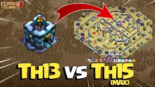 Th13 vs Th15 Attack Strategy 😲🔥| Th13 Blizzard Lavaloon Power | Clash of Clans (coc) 🔥
