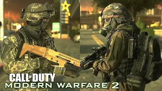 US Army Ranger vs Spetsnaz - MODERN WARFARE 2 REMASTERED NPC Wars