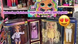 Unboxing Series 4 Rainbow High Dolls and 2022 O.M.G Dolls!!😳😳