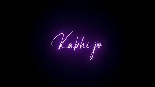 Kabhi Jo Baadal Barshe × I'll Be Waiting Whatsapp Status|| Black Screen Status 🖤