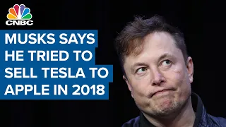 Tesla CEO Elon Musk says he tried to sell company to Apple in 2018