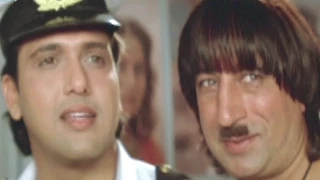 Govinda madly in love with Karishma Kapoor - Hindi Comedy Scene 1 | Shakti Kapoor | Raja Babu