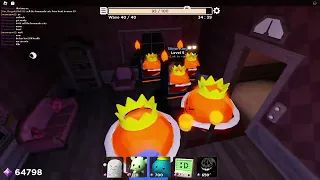 Roblox tower heroes x doors beating void with 3 player
