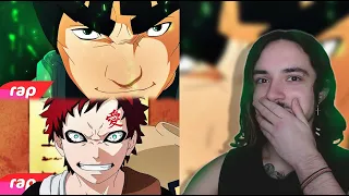 (FIQUEI MUITO ARREPIADO) REAGINDO ao RAP DO MAITO GAI e ao RAP DO GAARA (7 Minutoz) NERDHITS | REACT