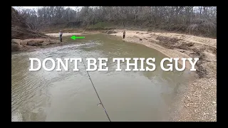 Don't be this guy!! Are the white bass in the creeks yet?