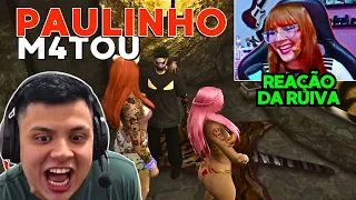 😂REAÇÃO DA RUIVA MORR3NDO PRO PAULINHO O LOKO SURTADO!