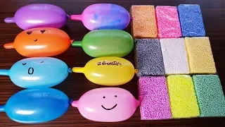 Making Slime With Funny Balloons And Floam Bricks #2