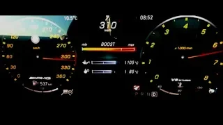 Top Speed Mercedes AMG GT 63 S 4 door 639 HP Acceleration 0-300 km/h