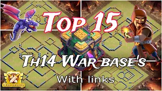 Top th14 war base | th14 war base with links | th14 cwl base 2024 | th14 top 15 war base 2024 #th14