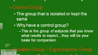 Scientific Method & Experimental Design