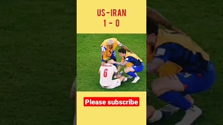 Touching moment US players consoling Iranian players after the US beat Iran 1-0,  #QatarWorldCup2022