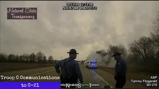 Vehicle Fire US-49/AR-1 Poinsett County Arkansas State Police Troop C, Traffic Series Ep. 814