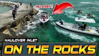 WARNING: BOAT CRASHES INTO JETTY AT HAULOVER INLET !! BOAT ZONE