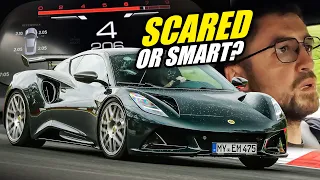 SKETCHY Conditions SCARED Me 😰 Komo-tec Lotus Emira // Nürburgring