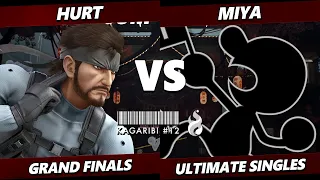 Kagaribi 12 GRAND FINALS - Miya (Game & Watch) Vs. Hurt (Snake) Smash Ultimate - SSBU