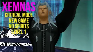 Xemnas (Level 1 Critical Mode + No Spirits) - Kingdom Hearts Dream Drop Distance