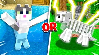 EXTREME Would You Rather vs My Cat! - Minecraft Challenge