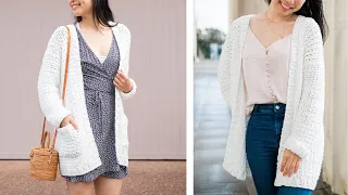 Crochet Summer Cardigan with Pockets!