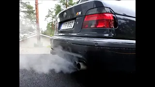 BMW M5 E39 540i  Звук выхлопной М60 4 литра.