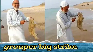 gadani Balochistan fishing 🐟  Karachi Pakistan fishing 🎣 grouper big strike 🎣 2 may 2024