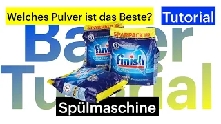 Welches Spühlmaschinenpulver ist das Beste? Aufbewahrung, Tabs vs Pulver Erfahrungsbericht