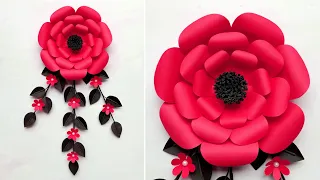 Paper Rose Flower Wall hanging | Paper Flower Wall Decor | Home Decor Ideas