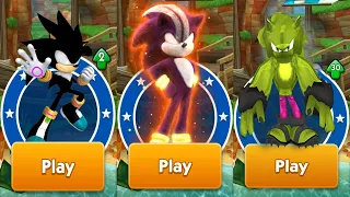 Sonic Dash - Dark Silver vs Movie Darkspine Sonic vs Hulkhog Mods - All 60 Characters Unlocked