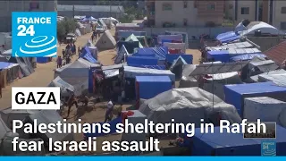 Gaza: Some displaced Palestinians leave Rafah, fearing Israeli assault • FRANCE 24 English