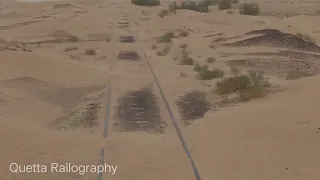 Train Stucked in Desert No One is Here, Lovely seen, Pak-Iran Line @QuettaRailography