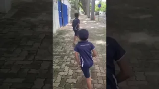 Bruvvers practicing Monster shuffle dance on the street - Sri Lanka