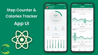 Step Counter And Calories Tracking App UI in React Native