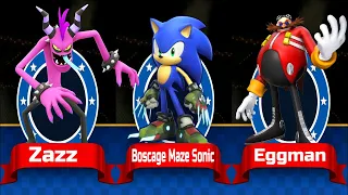 Sonic Dash - Boscage Maze Sonic Sonic Prime vs All Bosses Zazz Eggman - All 67 Characters Unlocked