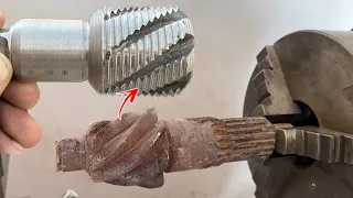 How Scrub Pinion was Used to Make a Beautiful New Thread Cutter || Only Legendary Mechanic can Do it