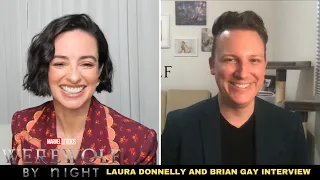 Werewolf by Night Cast Interview-  Laura Donnelly and Brian Gay