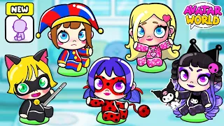 Quintuplets Separated At Birth: LADYBUG, BARBIE, MY MELODY, KUROMI and KITTY | Toca Life Story