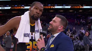 Kevin Durant Reacts to Dunk on Giannis & Win vs Bucks, Postgame Interview🎤