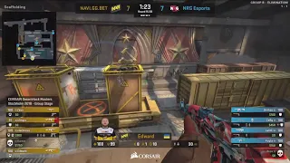 CSGO//NaVi Edward 1v4 clutch against NRG