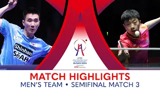 Ma Long (CHN) vs Lee Sang Su (KOR) | MT SF - Match 3 | #ITTFWorlds2024