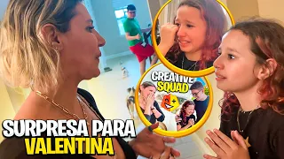 Você NÃO VAI ACREDITAR nessa SURPRESA para VALENTINA CONHECENDO O Geleia DO Creative Squad @geleia0