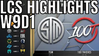 LCS Highlights ALL GAMES Week 9 Day 1 Spring 2020 League of Legends Championship Series