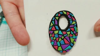 Polymer clay pendant 1