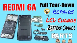 🔧🔩Xiaomi Redmi 6A Full Tear Down & Repairs: LCD, Battery, Board, Speaker Replacement