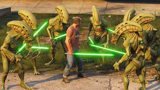 Lightsabers Aliens Attack - GTA 5 mod - ГТА 5 моды - установка и обзор мода