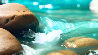 Relaxing Sound Water Flowing | Ambient Sound & White Noise  for Calm Focus, Concentration | NO MUSIC