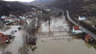 Pamje nga vërshimet në fshatin Lluçan të Bujanocit / 11.01.2021