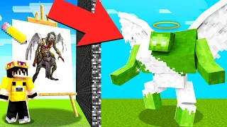 Minecraft'ta ÇİZDİĞİM HER ŞEY CANLANIYOR!