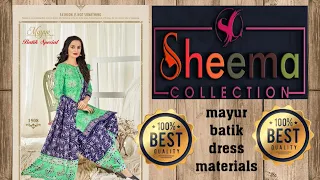 mayur batik special vol 15 pure cotton unstitched dress materials Best prize wholesale suppliers