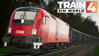 TRAIN SIM WORLD 4 #059: Chaotische Fahrt | Güterzug nach Traunstein |Rosenheim-Salzburg | ÖBB 1116
