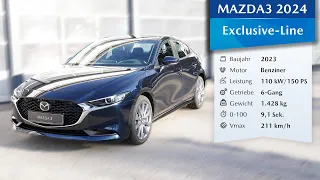 Mazda3 Fastback 2024 4-Türer Exclusive-Line 150PS SKYACTIV-G 2.0l Benziner